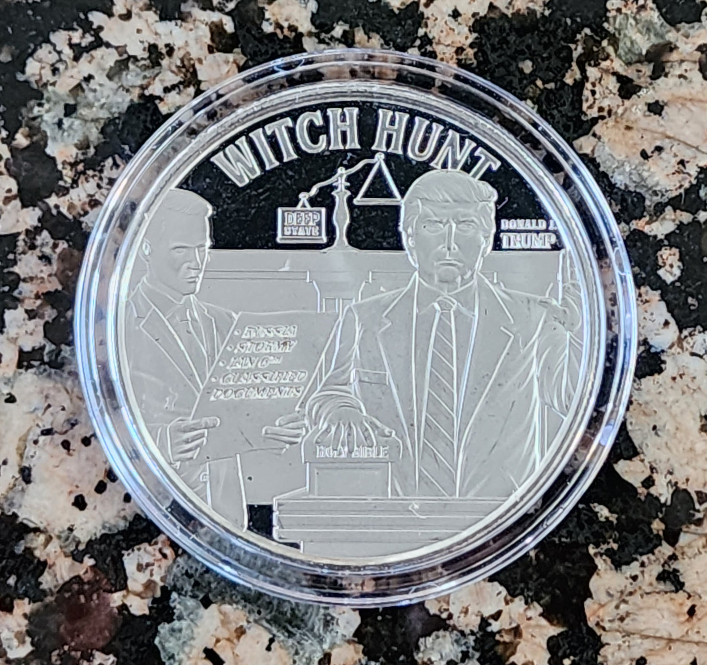 Trump Witch Hunt 1 Oz Silver Round .999 Fine Limited Edition