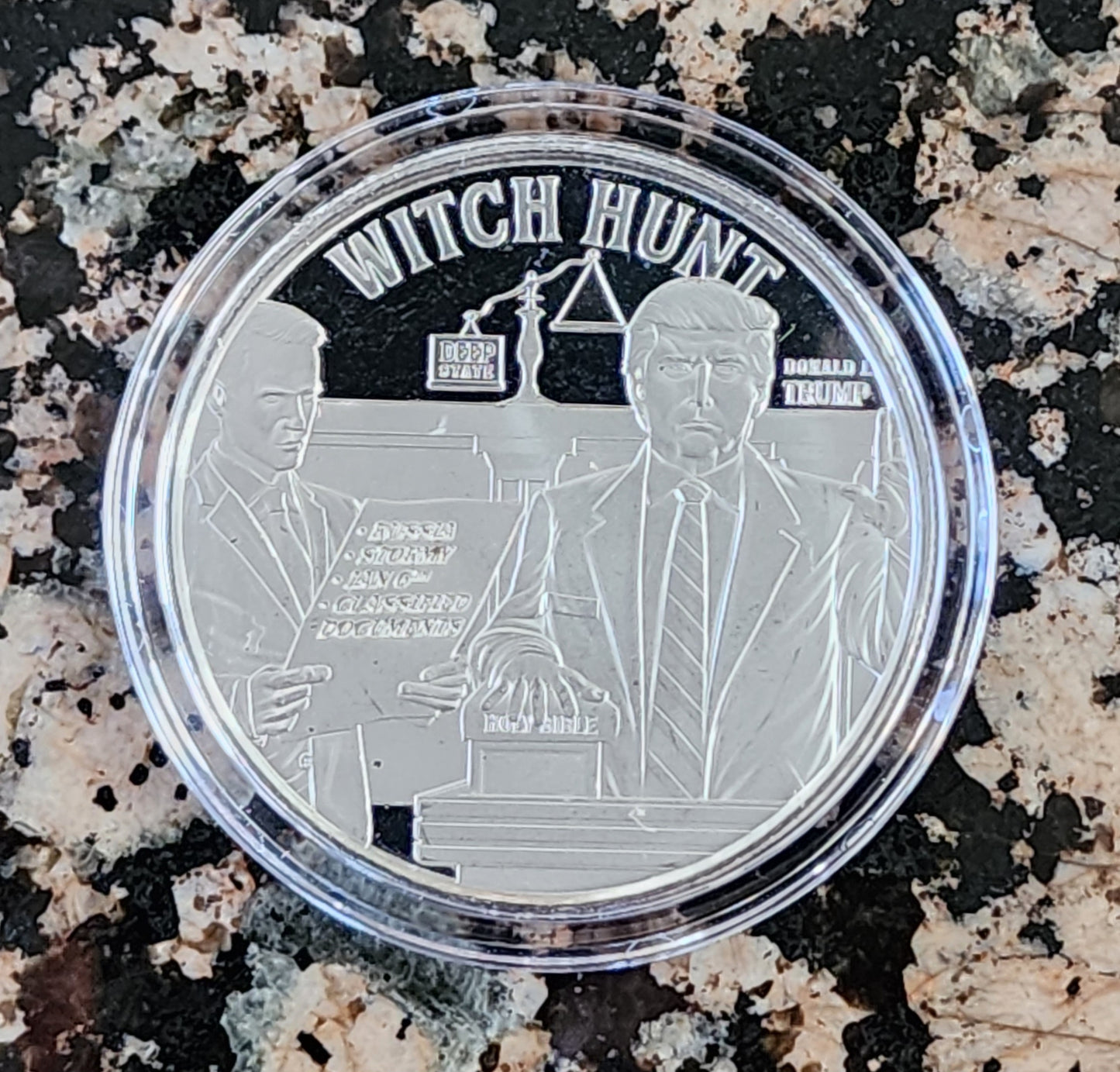 Trump Witch Hunt 1 Oz Silver Round .999 Fine Limited Edition