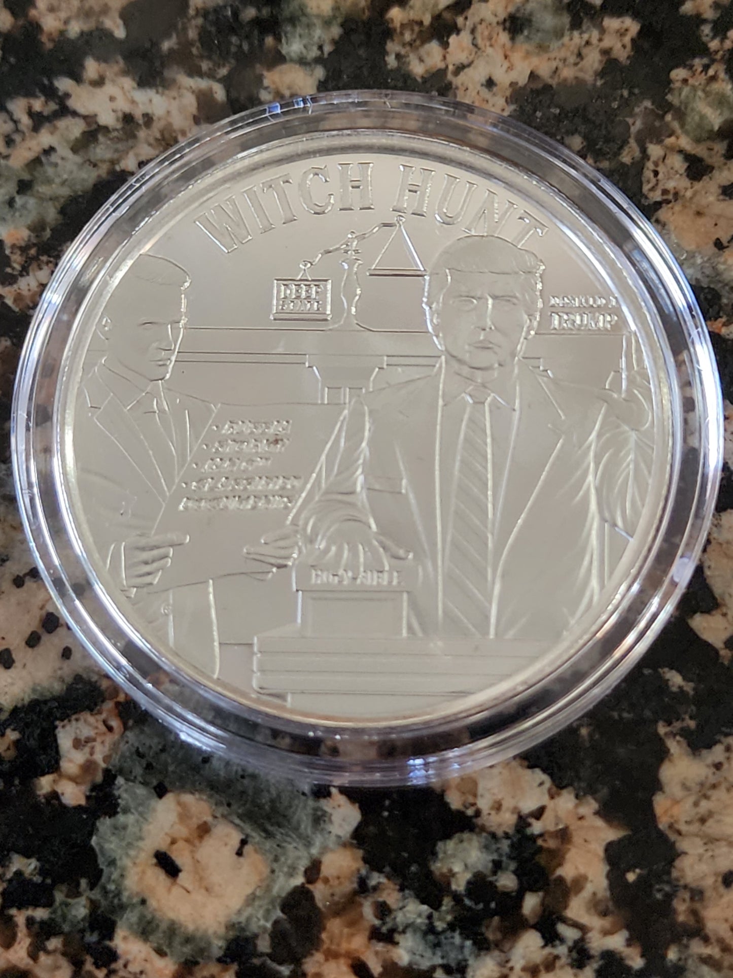 Trump Witch Hunt 1 Oz Silver Round .999 Fine Limited Edition