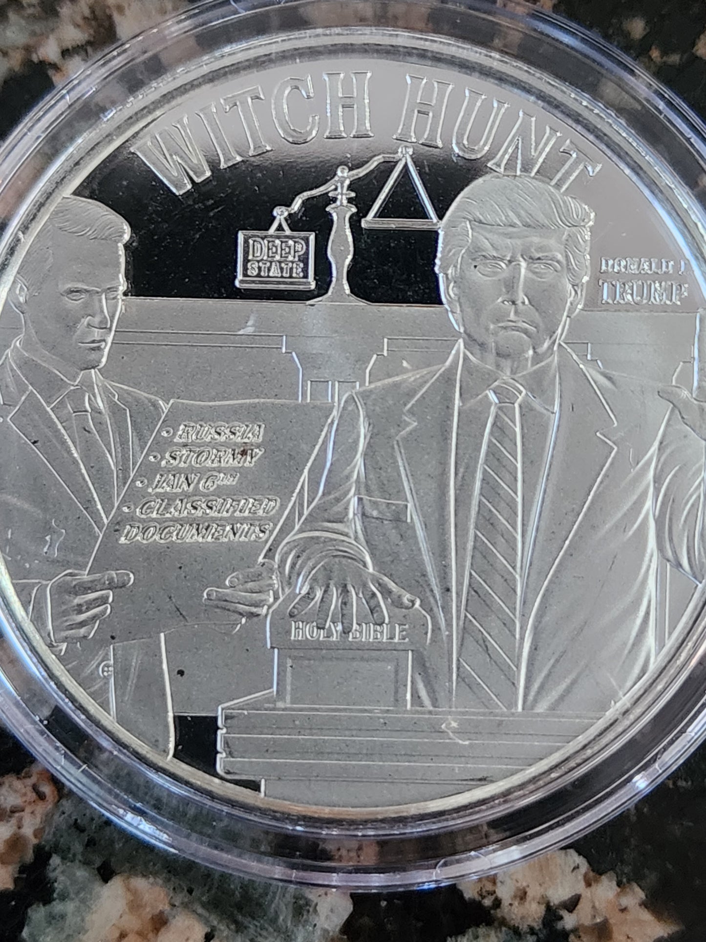 Trump Witch Hunt 1 Oz Silver Round .999 Fine Limited Edition