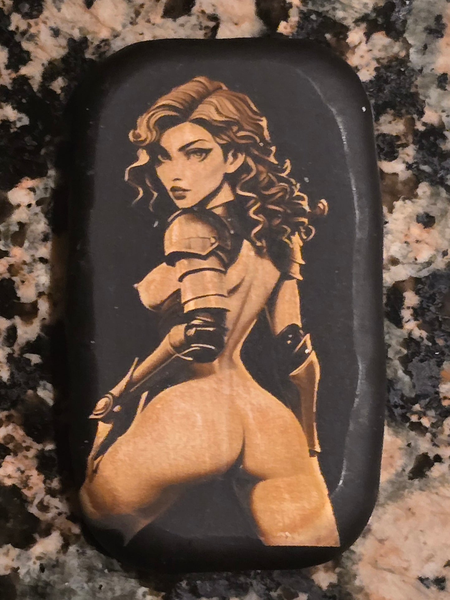 Seductive Warrior Sexy Silver .999 2 Troy Ounces Art Round 499 Minted