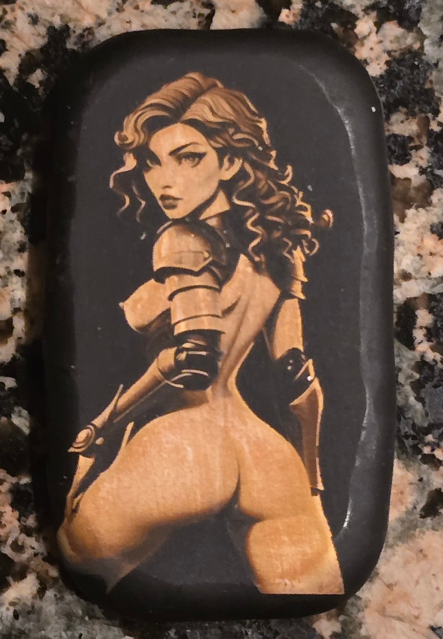 Seductive Warrior Sexy Silver .999 2 Troy Ounces Art Round 499 Minted
