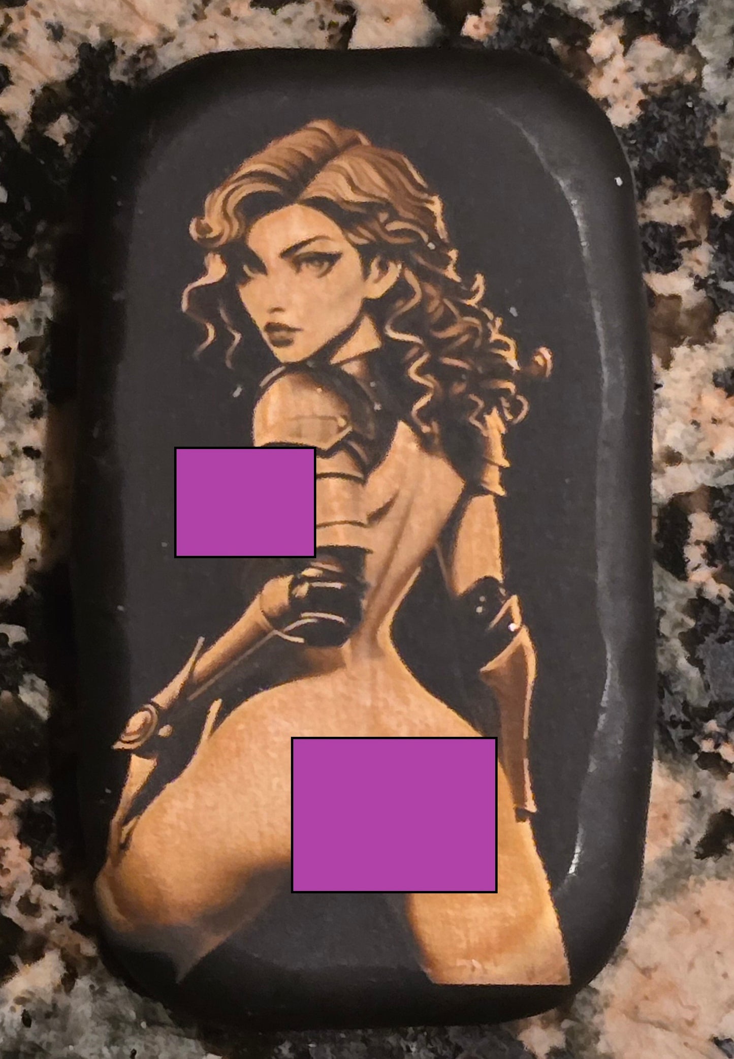 Seductive Warrior Sexy Silver .999 2 Troy Ounces Art Round 499 Minted