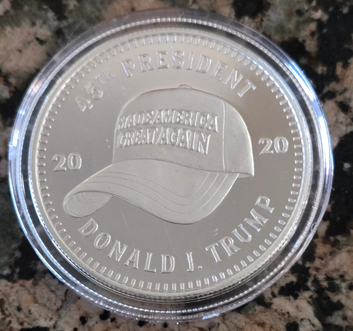 Trump MAGA Hat 1 Oz Silver Round .999 Fine Limited Edition
