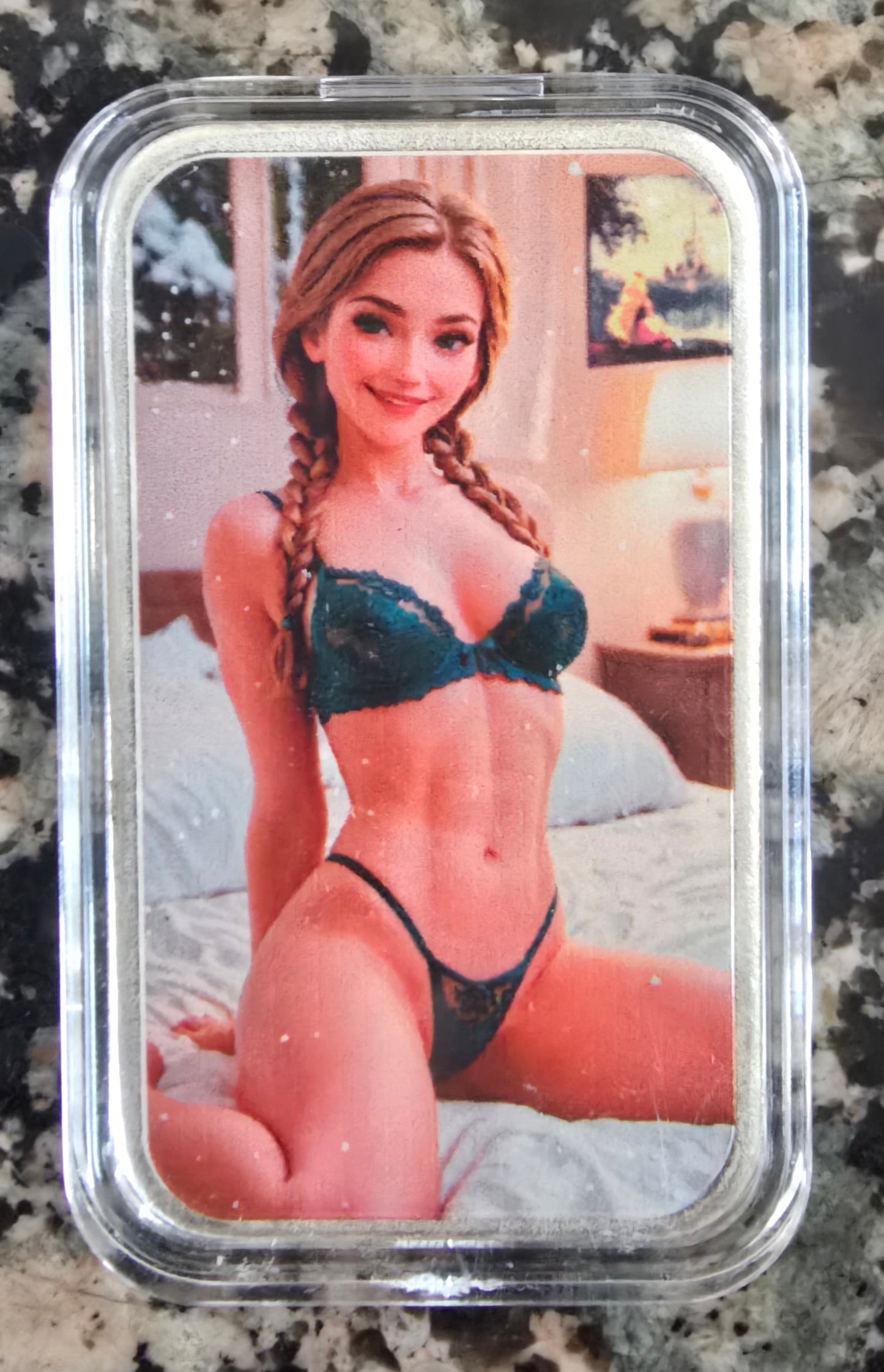 Princess In The Sheets Annie and Ariellie Sexy 1 Oz .999 Silver 269 Mintage w/COA