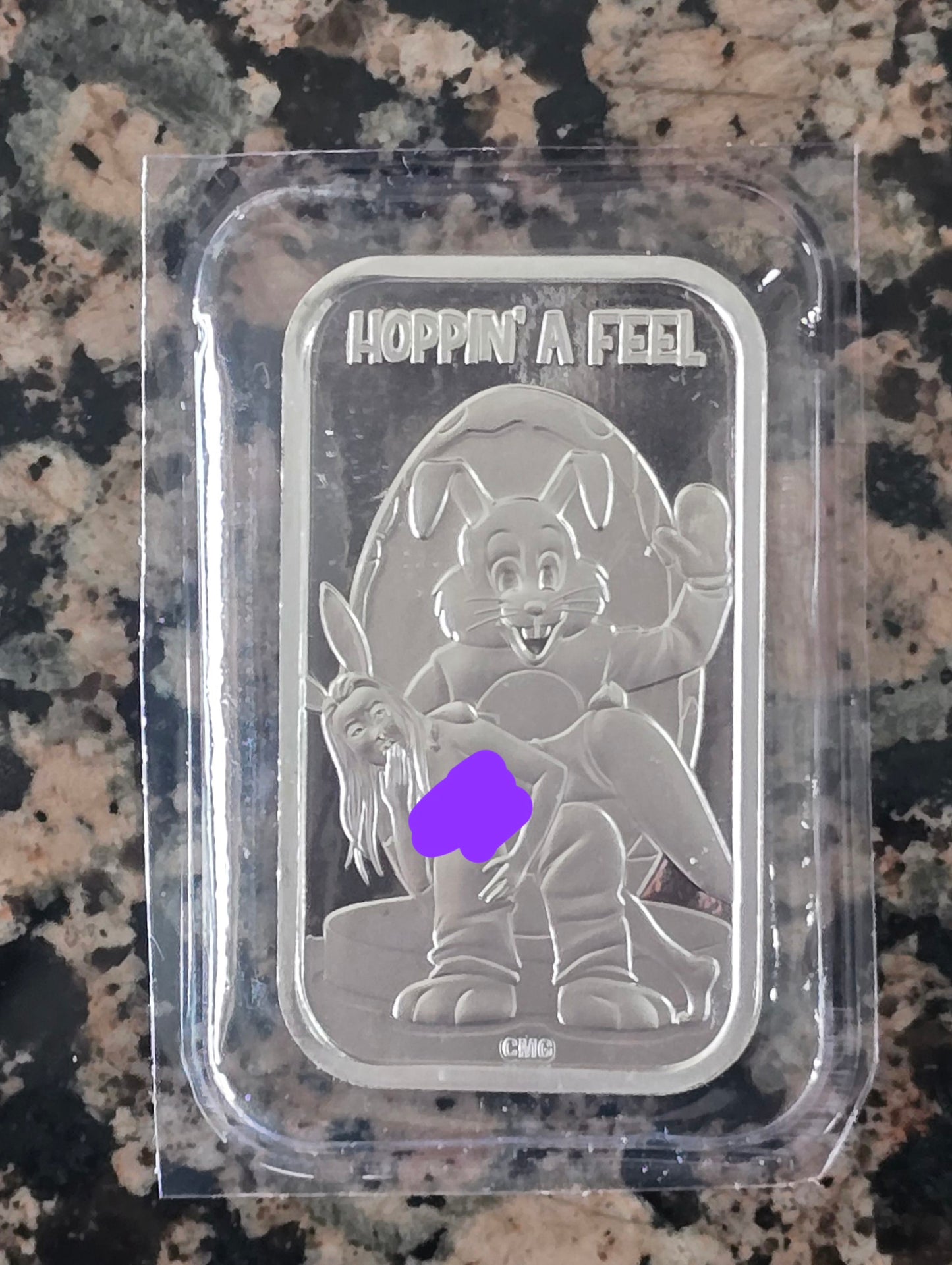 2025 Hoppin For a Feel 1 Oz .999 Silver Sexy CMG Art Bar Rare 150 mintage w/ COA