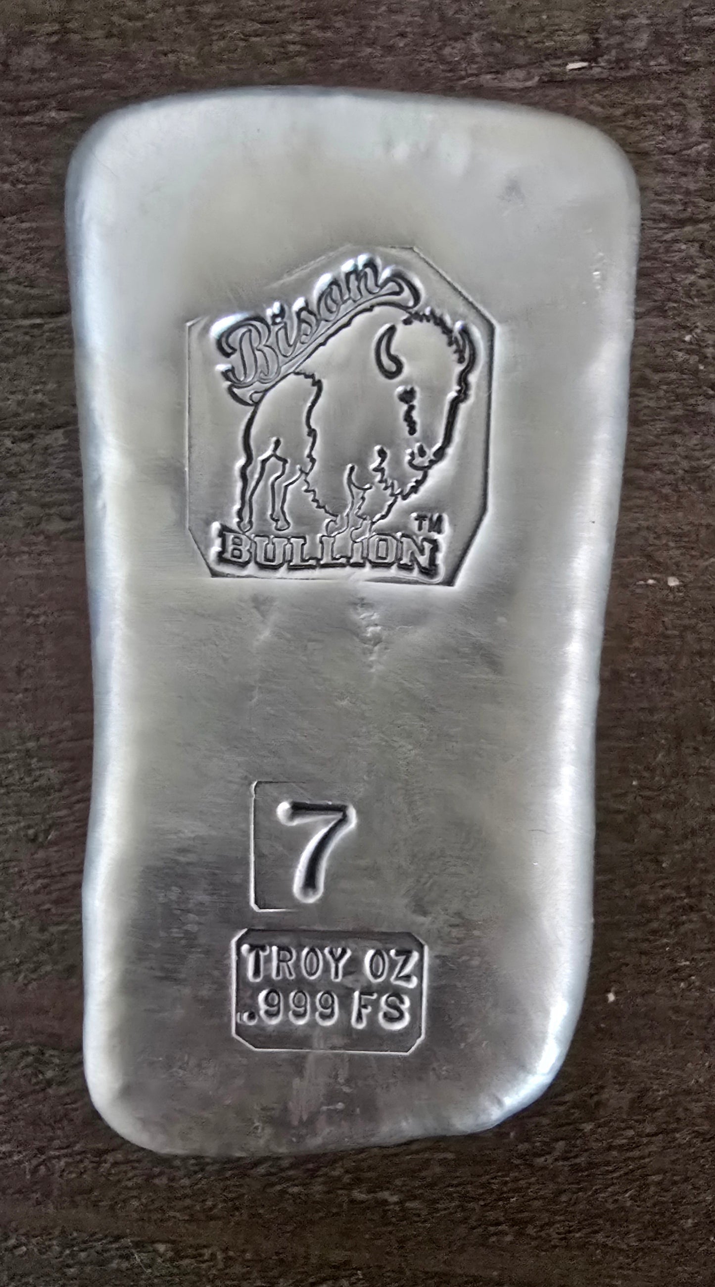 Silver Butt Girl Sexy 7 Troy Oz .999 Silver Hand Poured by Bison Bullion