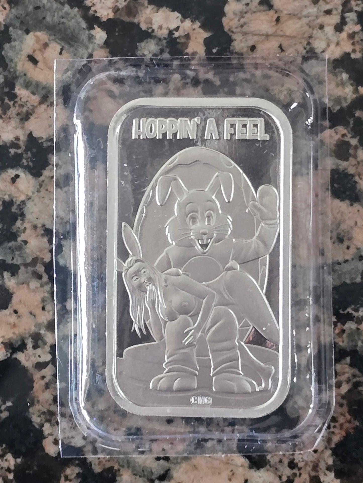2025 Hoppin For a Feel 1 Oz .999 Silver Sexy CMG Art Bar Rare 150 mintage w/ COA