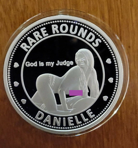 Danielle - God is my Judge - Rare Rounds Sexy Woman 1oz .999 Fine Silver Round 73 Minted