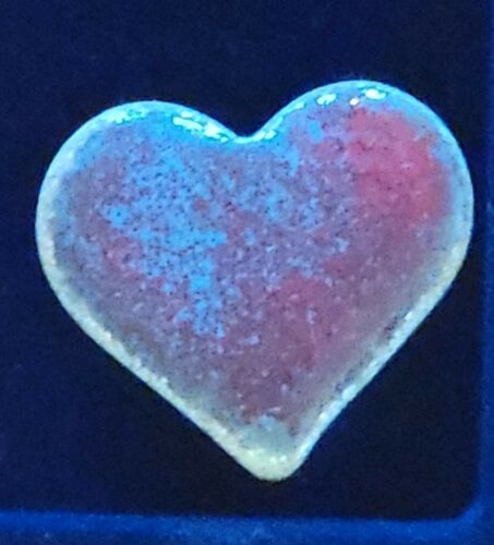 Valentines Day Heart Twice Baked One-Off #1 .999 1oz Silver Baked Enamel Art Bar