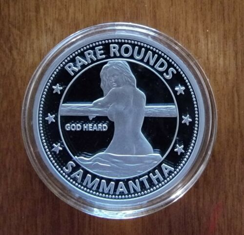 Rare Rounds - Sammantha - God Heard - Sexy Woman 1oz .999 Fine Silver Round 100 Minted
