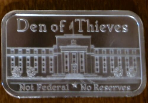 Silver Shield Den of Thieves 1 Oz Fine Silver .999 Art Bar