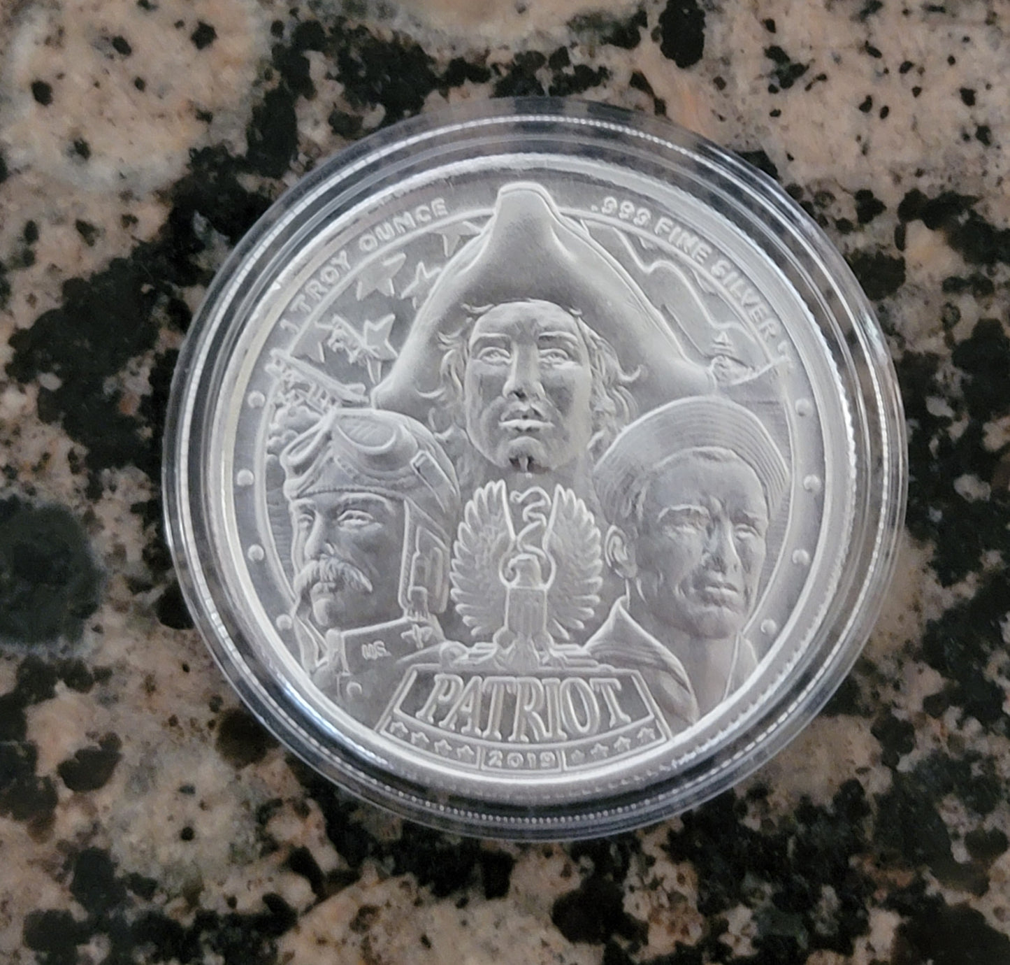 2019 Patriot 1 oz Proof Like .999 Silver Round - American Revolution (Series 1)