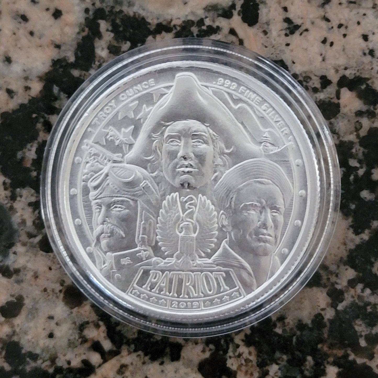 2019 Patriot 1 oz Proof Like .999 Silver Round - American Revolution (Series 1)