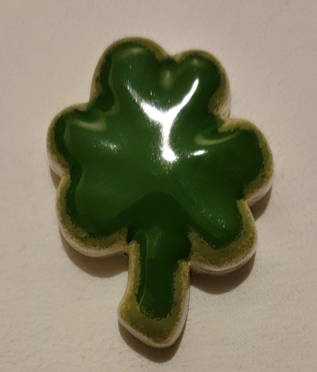 St. Patrick's Day "Three's The Charm" .999 3 oz Fine Silver Baked Enamel Art Bar
