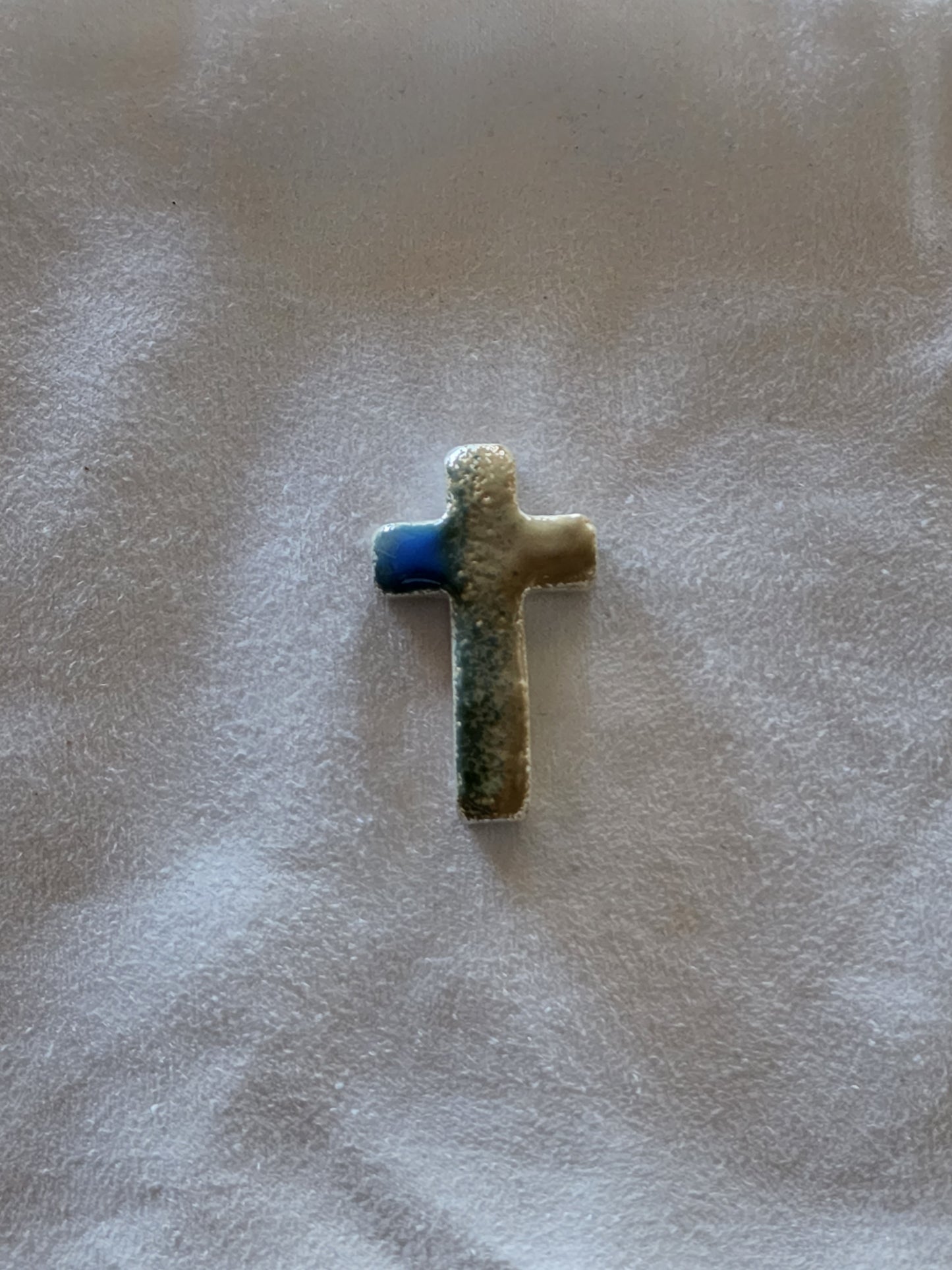 Pray For Ukraine .999 Fine Silver Cross Enamel Art Bar - 1 Oz