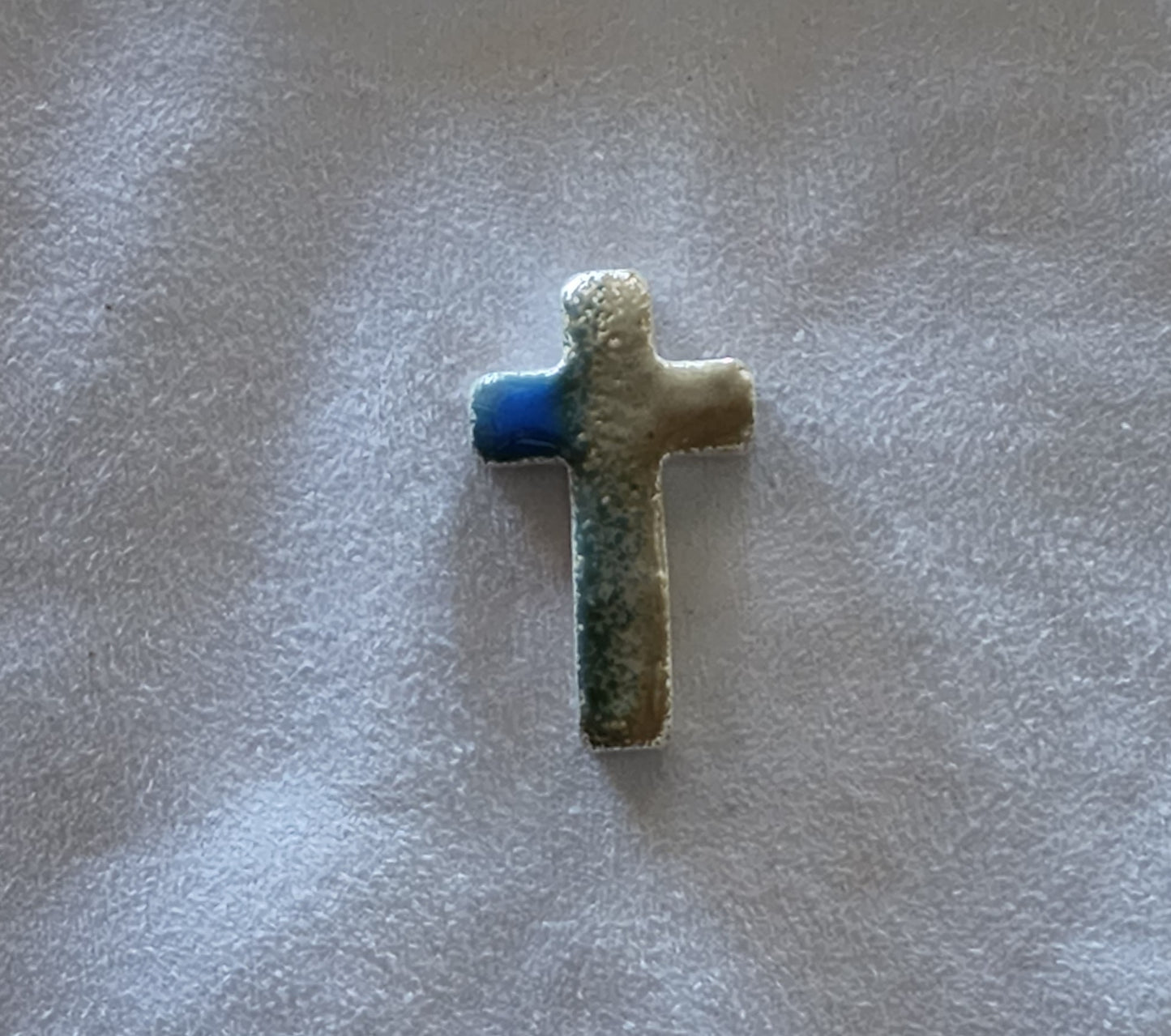 Pray For Ukraine .999 Fine Silver Cross Enamel Art Bar - 1 Oz