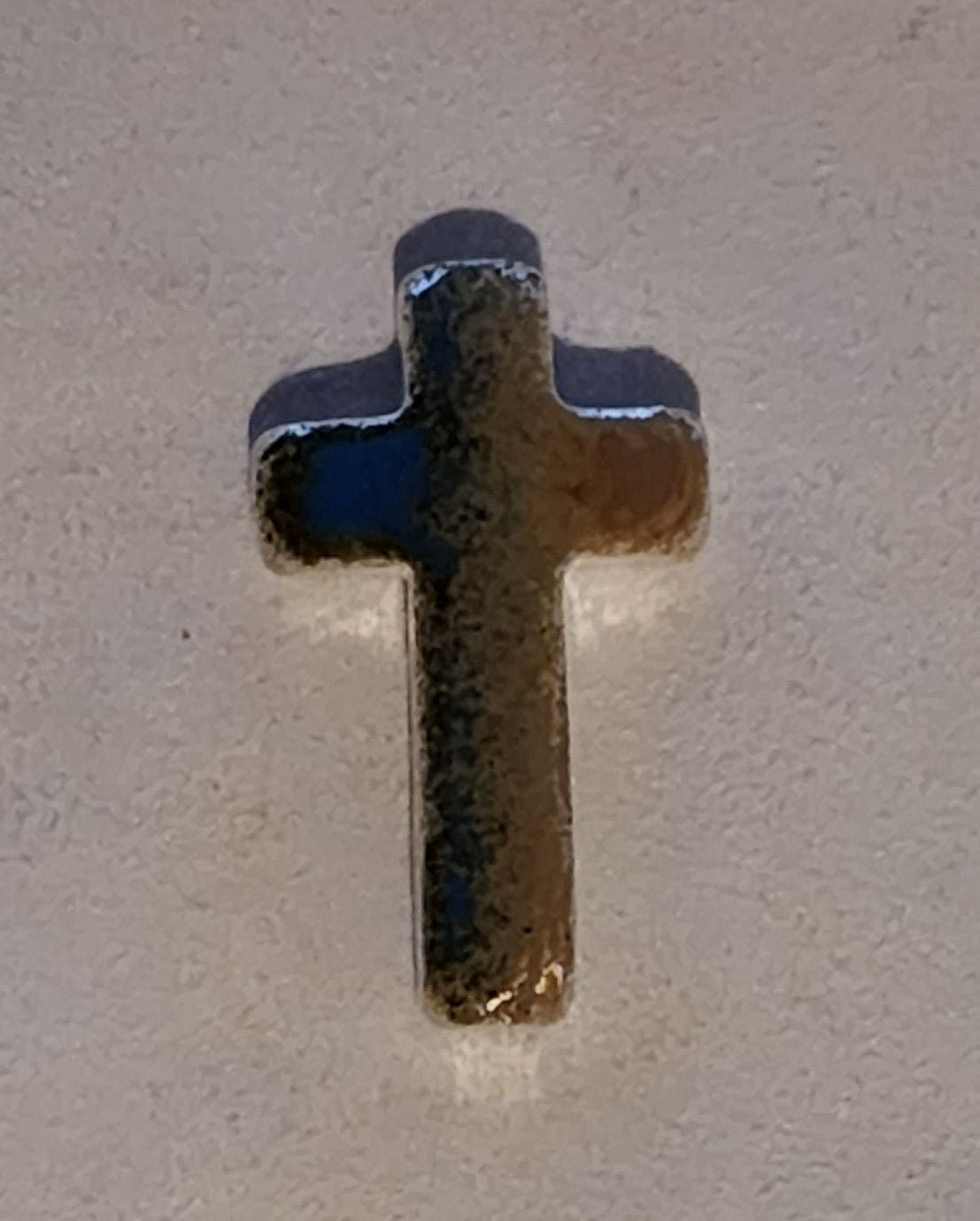 Pray For Ukraine .999 Fine Silver Cross Enamel Art Bar - 1 Oz
