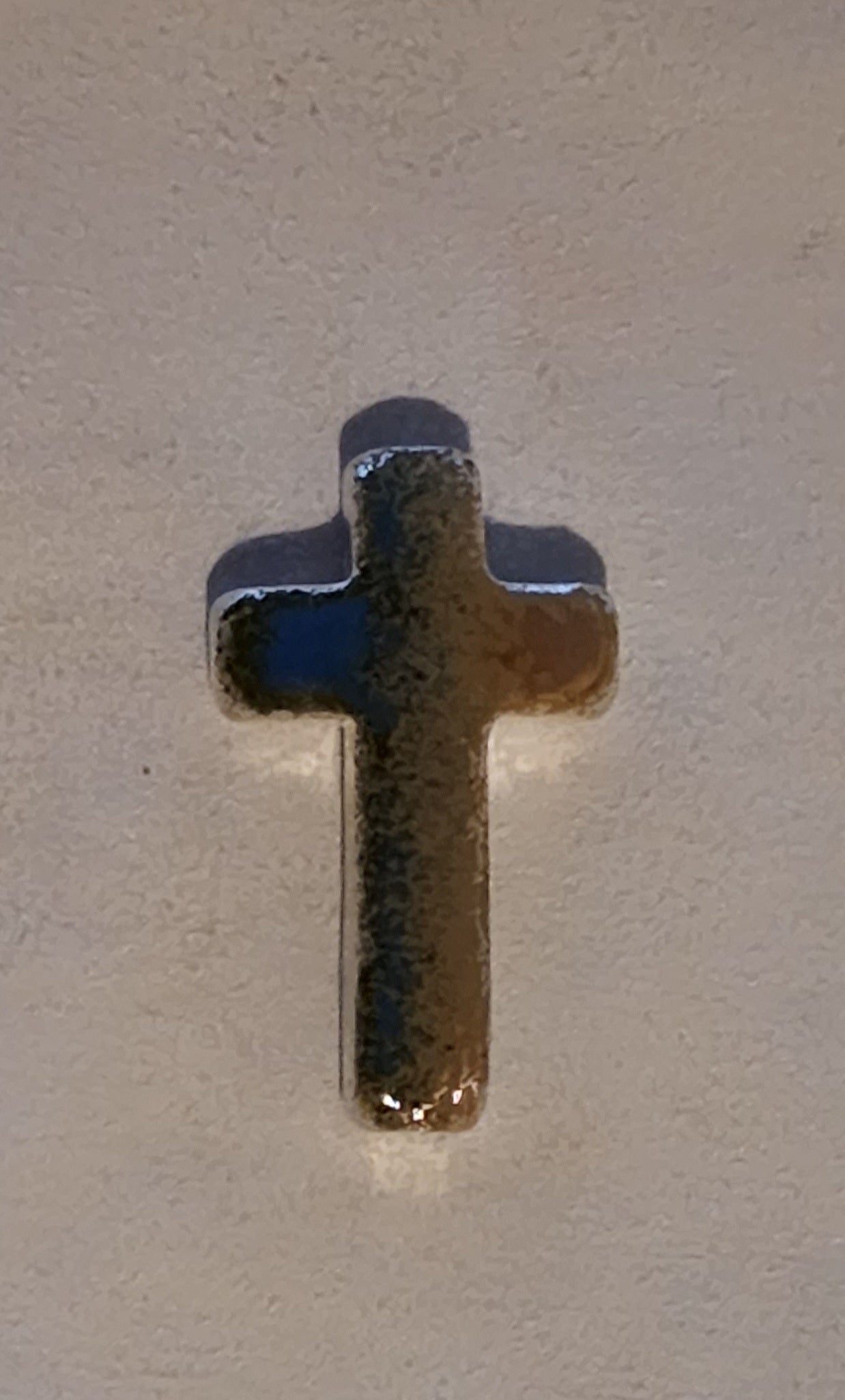 Pray For Ukraine .999 Fine Silver Cross Enamel Art Bar - 1 Oz