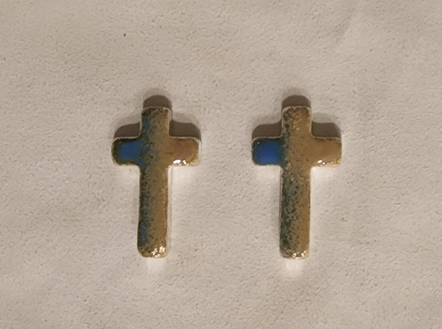 Pray For Ukraine .999 Fine Silver Cross Enamel Art Bar - 1 Oz
