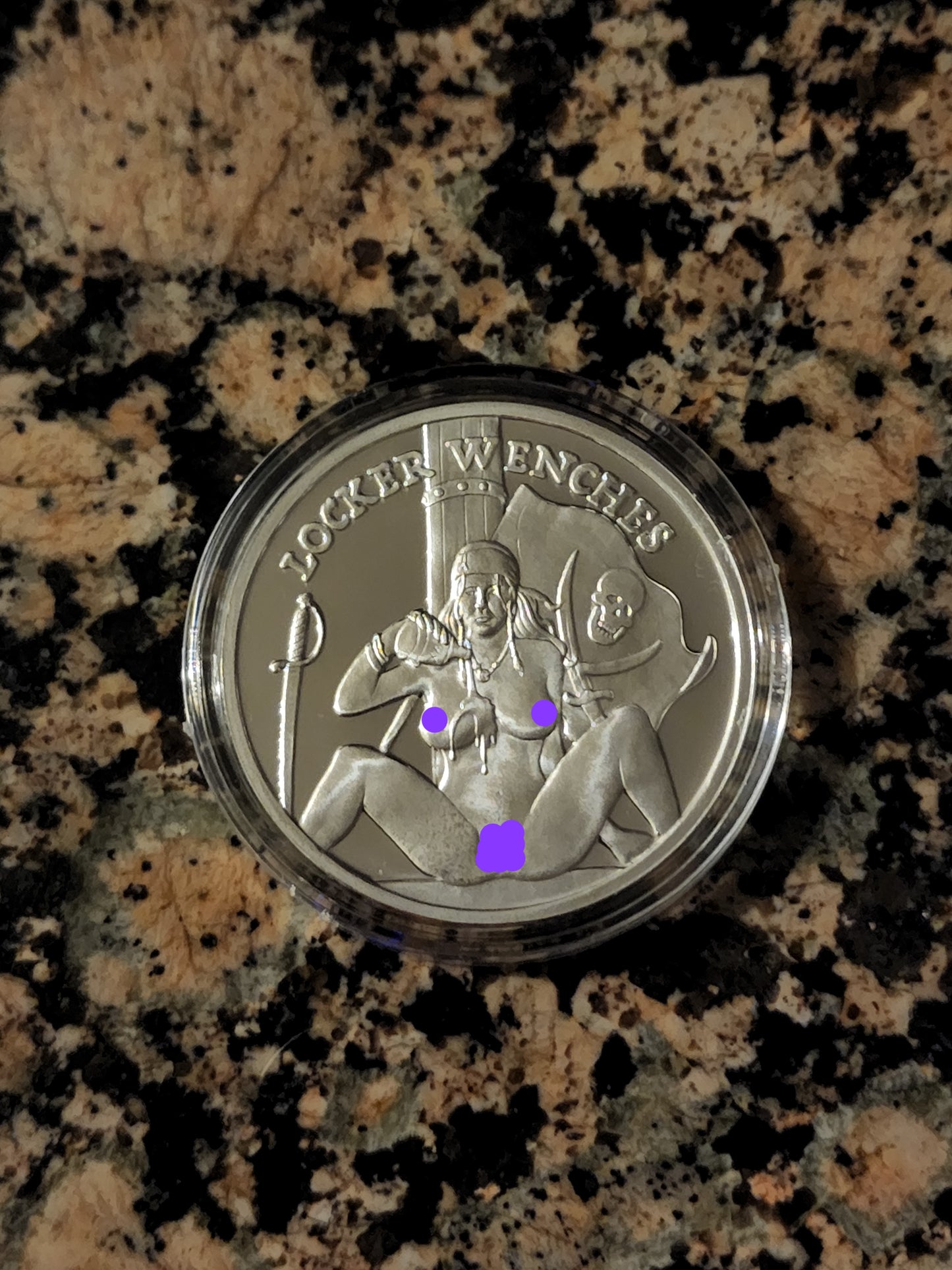 Locker Wench #2 Calico Jack Sexy Silver .999 1 Oz Round