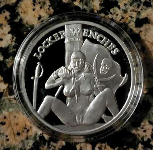 Locker Wench #2 Calico Jack Sexy Silver .999 1 Oz Round