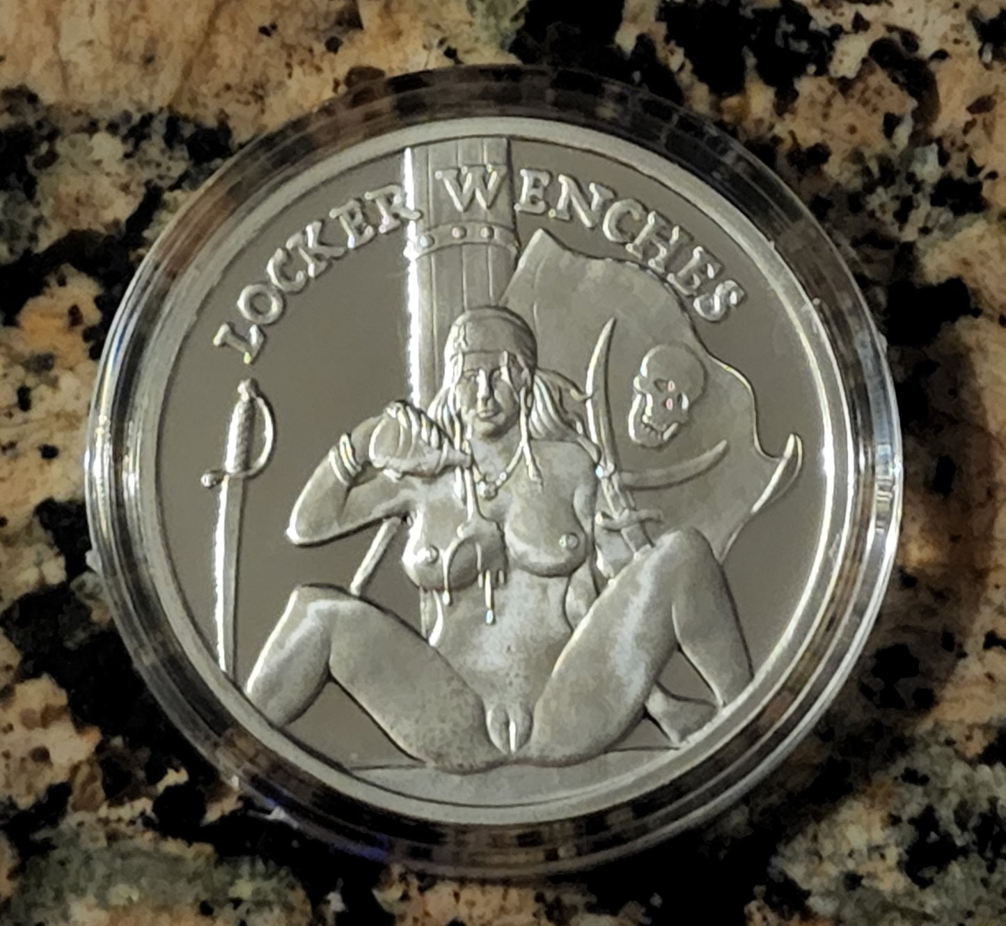 Locker Wench #2 Calico Jack Sexy Silver .999 1 Oz Round