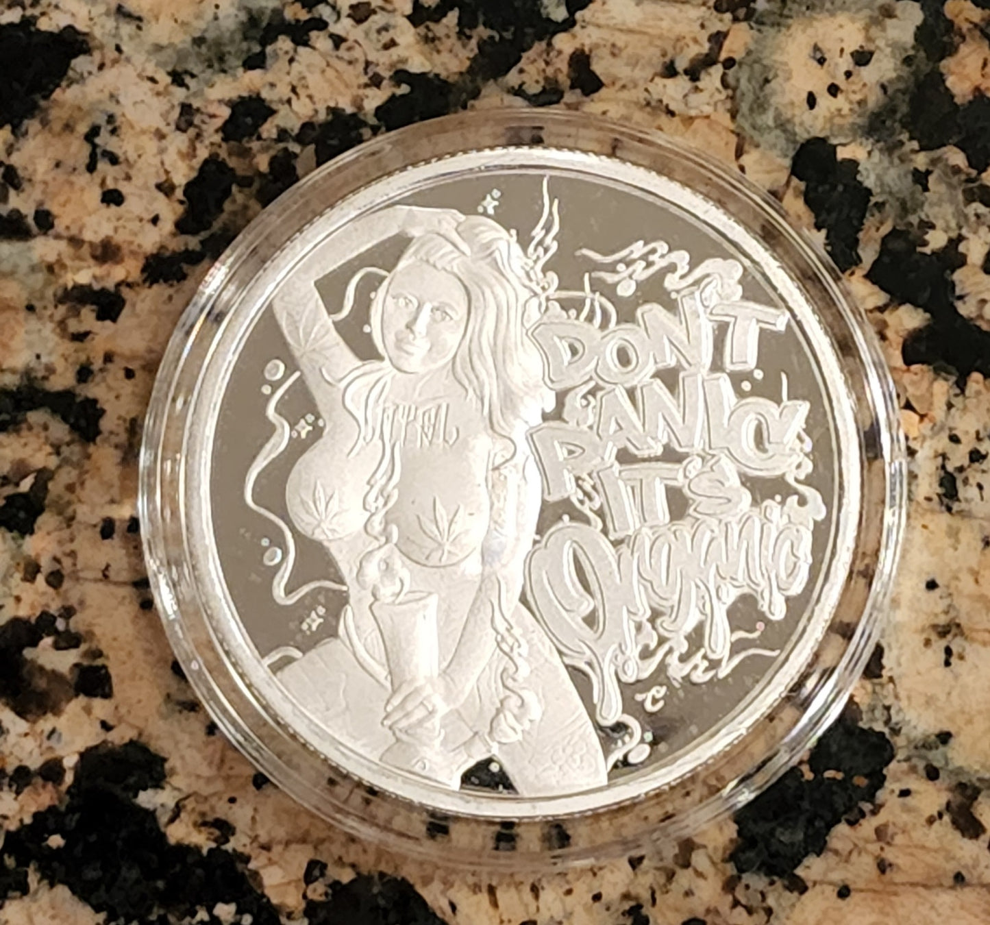 2022 Dont Panic Its Organic 1 Oz .999 Silver 2000 Max Mintage