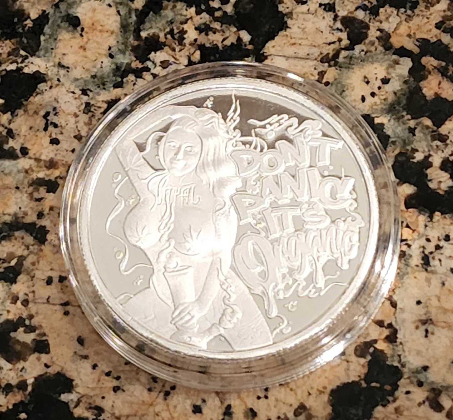 2022 Dont Panic Its Organic 1 Oz .999 Silver 2000 Max Mintage
