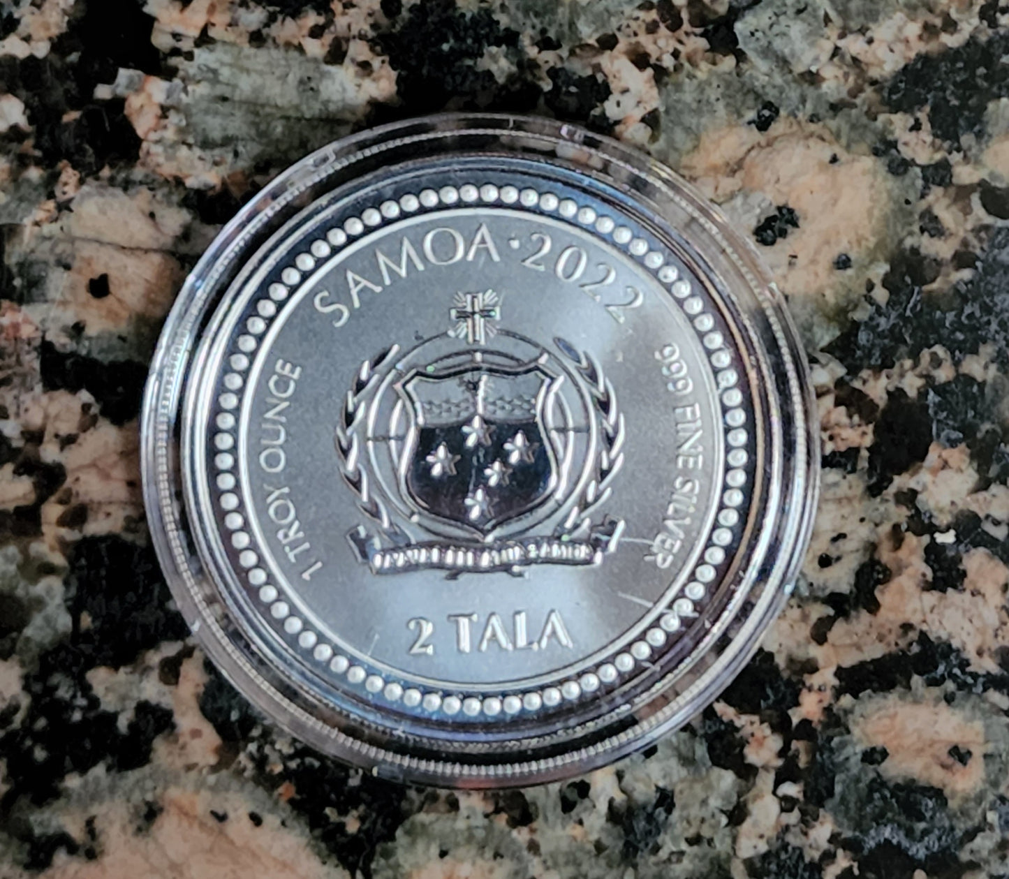 2022 JESUS COLLECTION LIGHT OF CHRIST 1 OZ .999 SILVER PROOF-LIKE COIN w/ CAPSULE