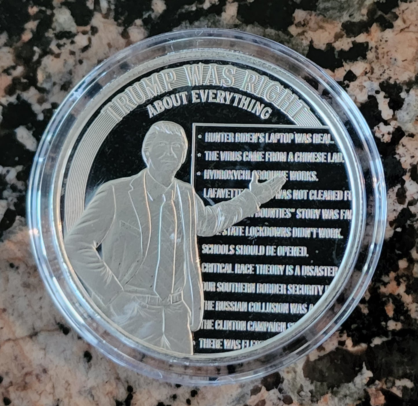 2022 Trump Was Right Limited Edition 1 Troy Oz Silver Round .999 Fine