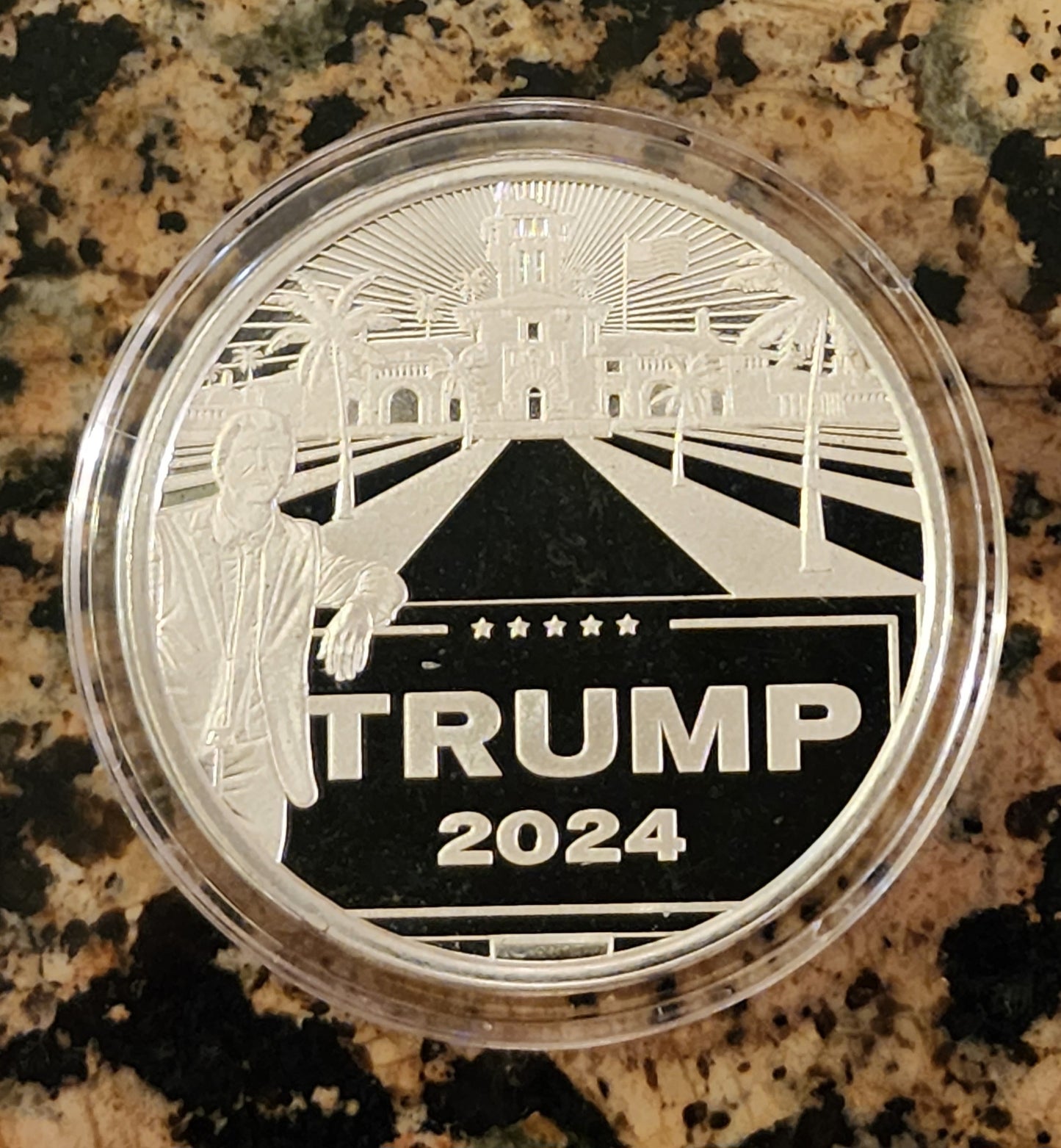 Trump For President 2024 Limited Edition 1 Troy Oz Silver Round .999 Fine