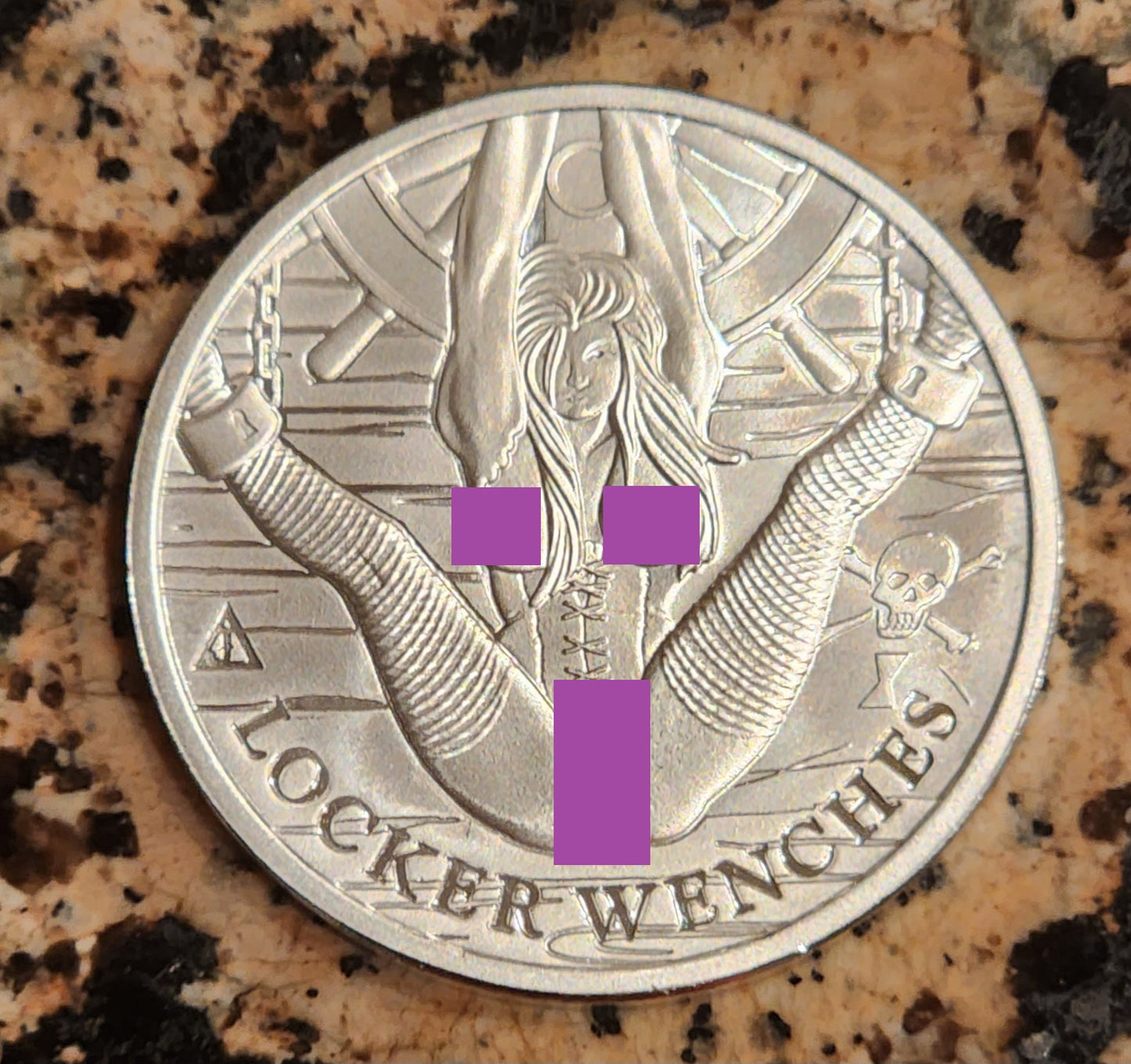 Locker Wench #3 "Wynn's Wench" Sexy Silver .999 1 Oz Round