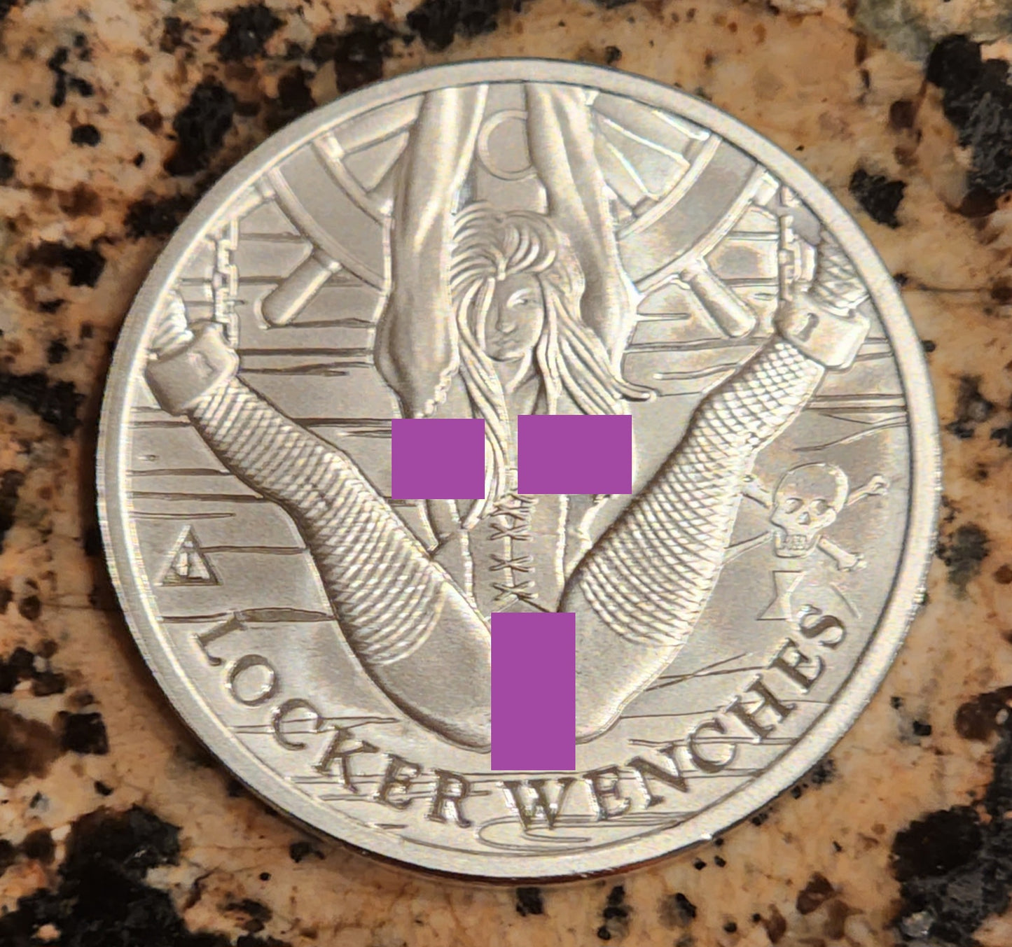Locker Wench #3 "Wynn's Wench" Sexy Silver .999 1 Oz Round