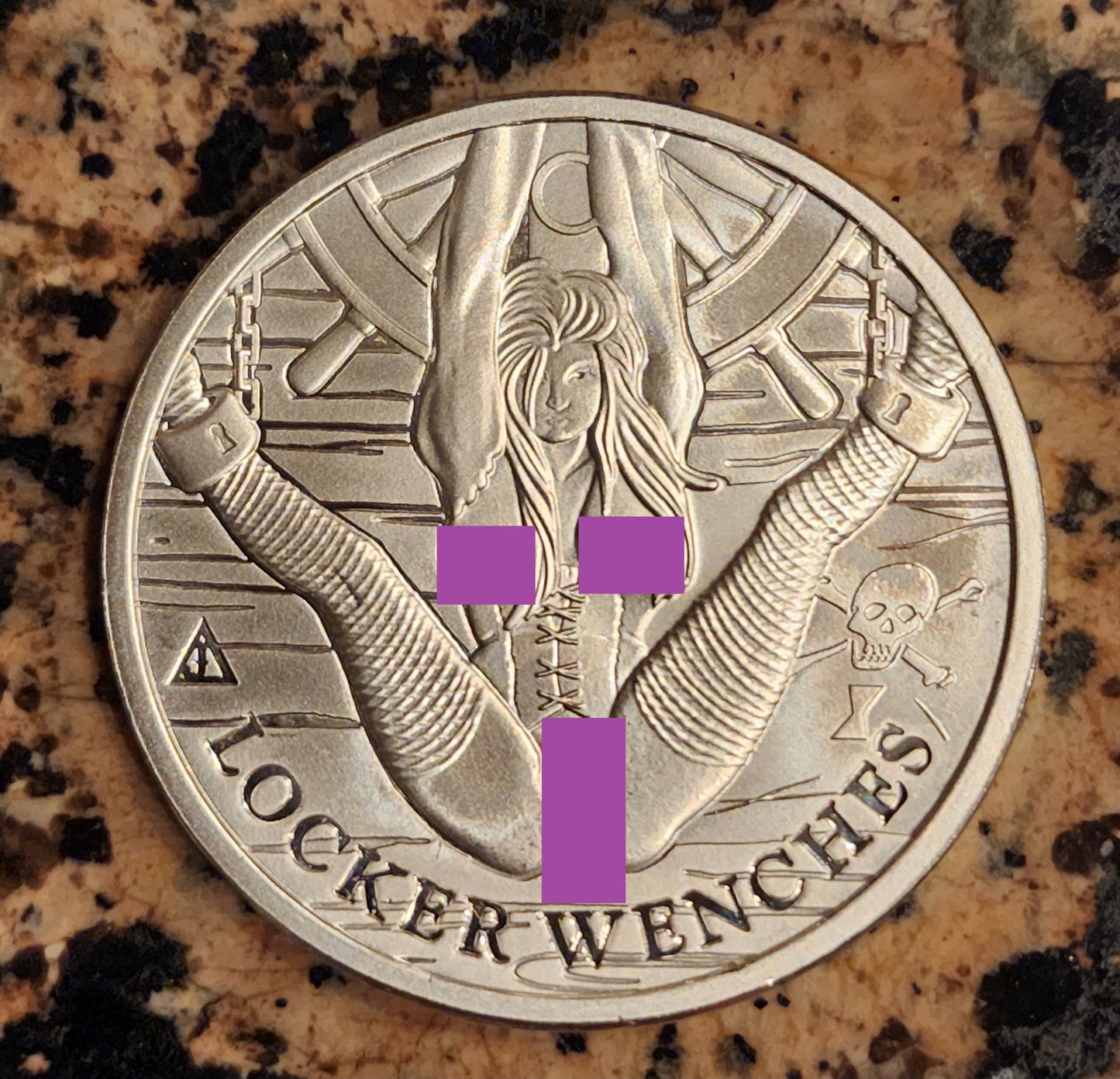 Locker Wench #3 "Wynn's Wench" Sexy Silver .999 1 Oz Round