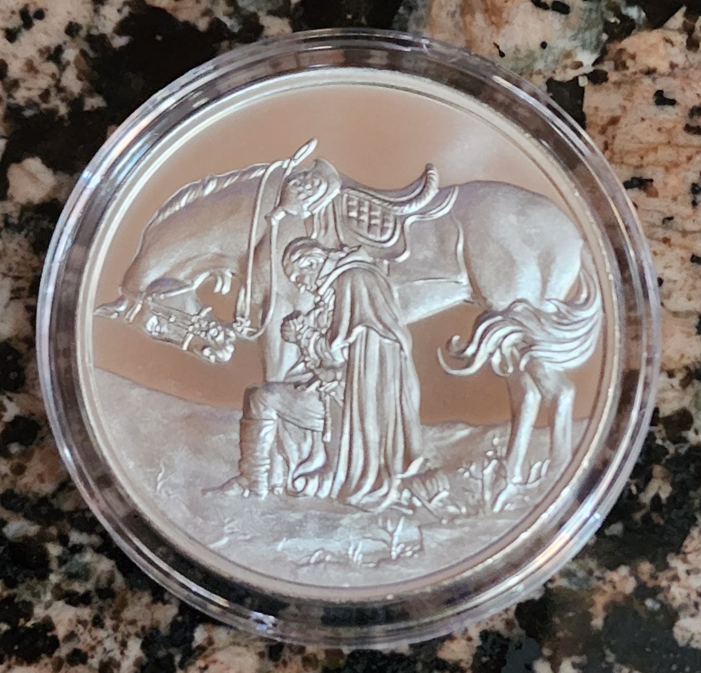GEORGE WASHINGTON - PRAY FOR PEACE – LIMITED - 1 TROY OUNCE – .999 FINE BU