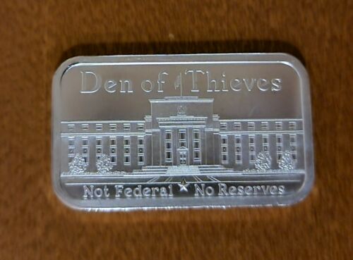 Silver Shield Den of Thieves 1 Oz Fine Silver .999 Art Bar