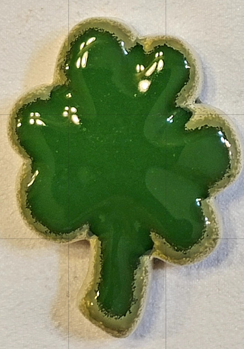 St. Patrick's Day "Three's The Charm" .999 3 oz Fine Silver Baked Enamel Art Bar