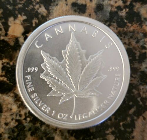 Royal Highness Cannabis - Silver Shield - BU .999 Fine Silver Round w/ Protective Capsule