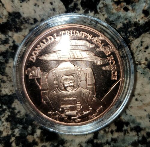 Donald Trump Space Force .999 Copper Round BU 1 AVDP Ounce Round