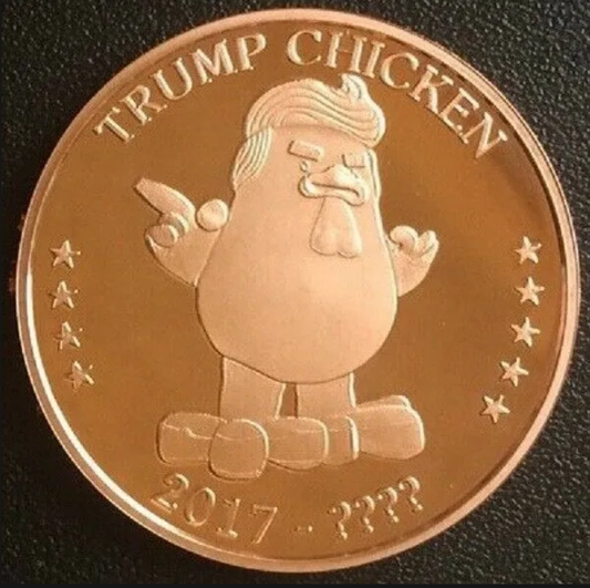 Donald Trump Chicken 1 AVDP Ounce .999 Pure Copper Round BU