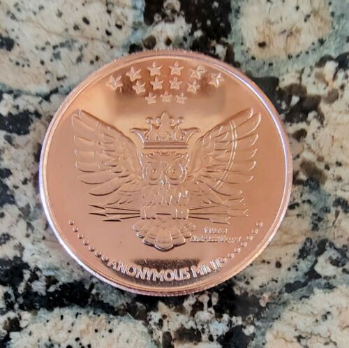 MEMENTO MORI SKULL .999 Pure Copper Round 1 AVDP ounce BU Collectible