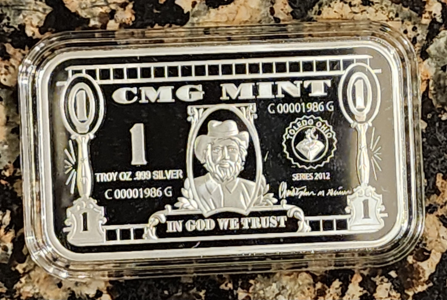 2024 'Welcome To Hell' 1 Oz CMG Mint .999 Fine Silver Rare Art Bar w/ COA