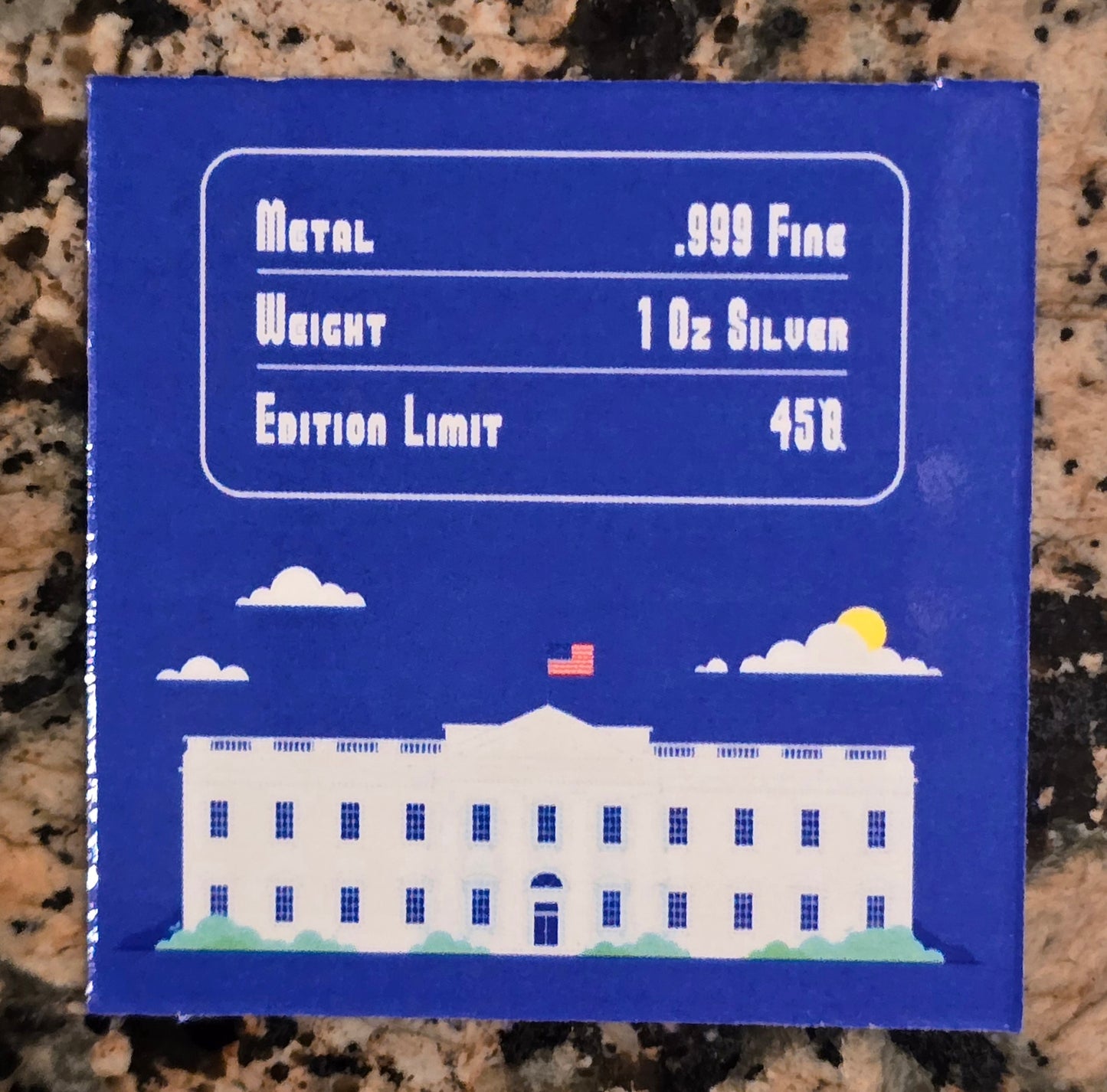 Super Trump For President 2024 1 Oz .999 Colorized Silver Bar 450 Minted w/Case