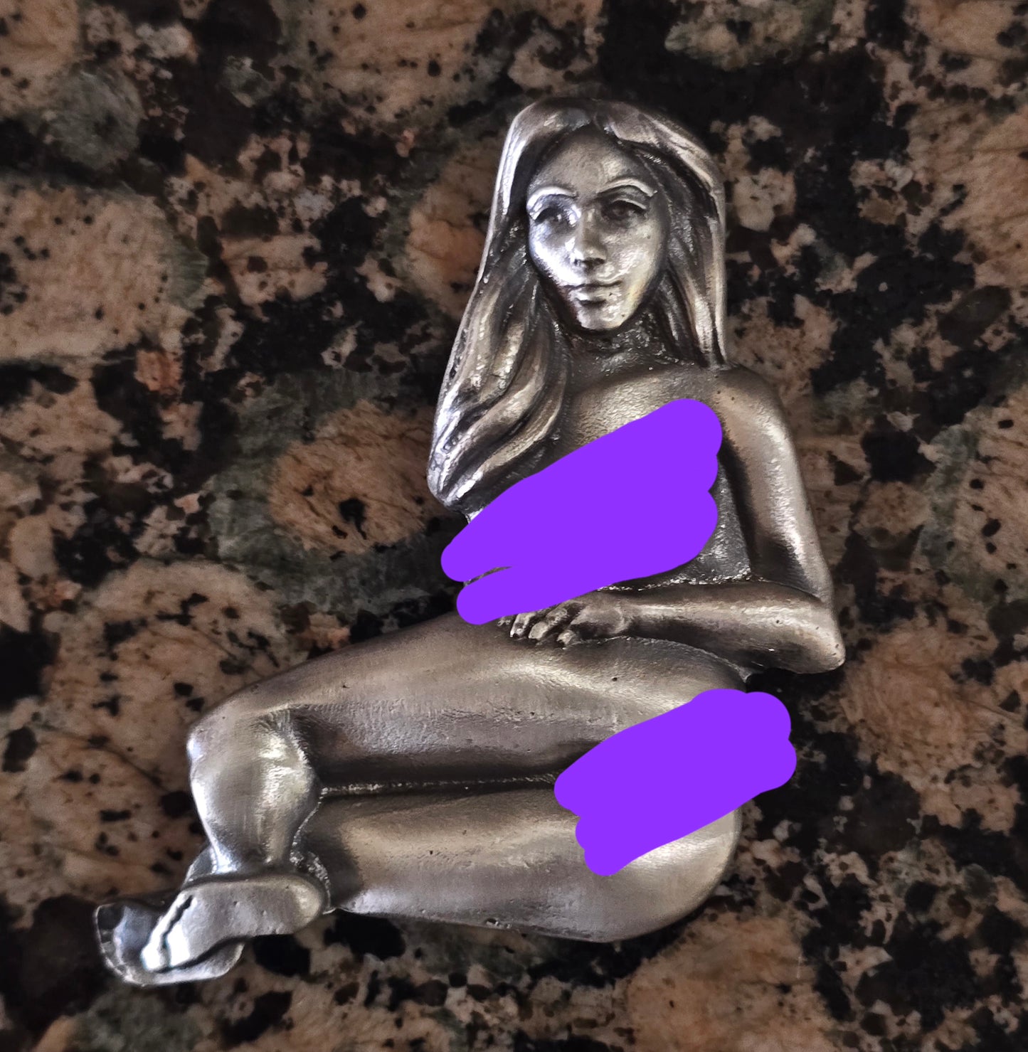 Labia Girl Sexy Hand Poured by the Locker Mint .999 Silver 3 Troy Oz with COA