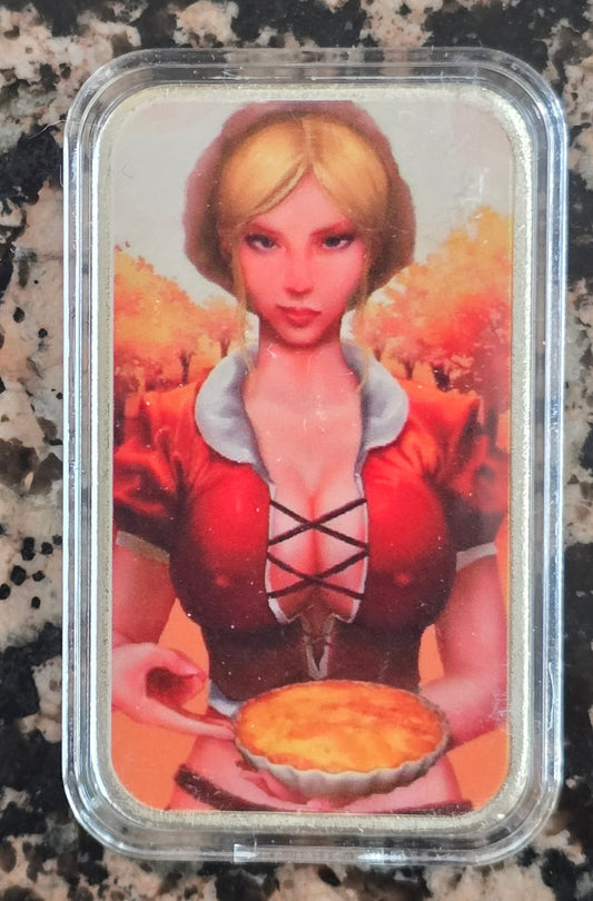 Like Warm Apple Pie Sexy 1 Oz .999 Silver 499 Mintage w/COA and Capsule