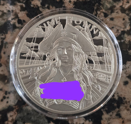 Locker Wench "Anne Bonny" Sexy Silver .999 1 Oz Round Limited Mintage w/ COA