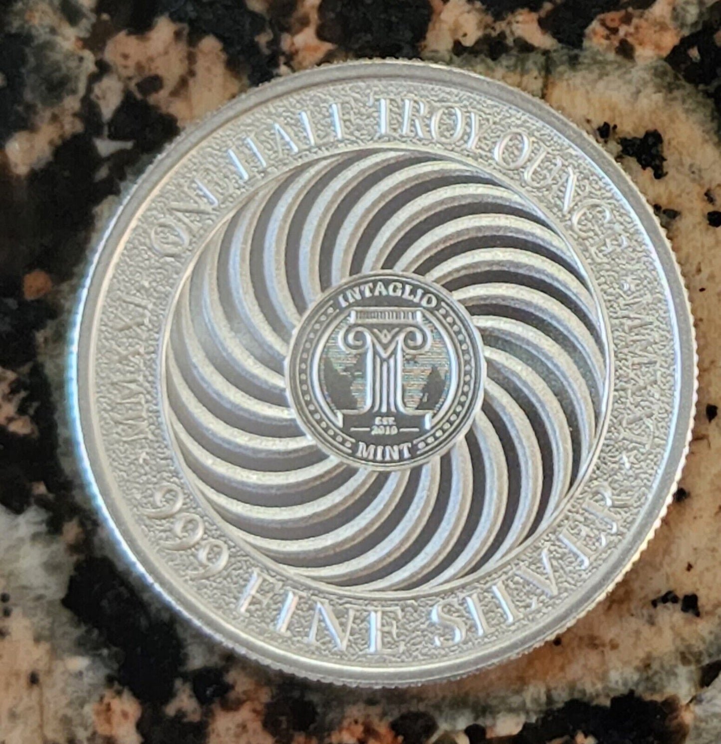 Deuce Four Skull 1/2 Troy Ounce Fine Silver .999 BU Limited Mintage
