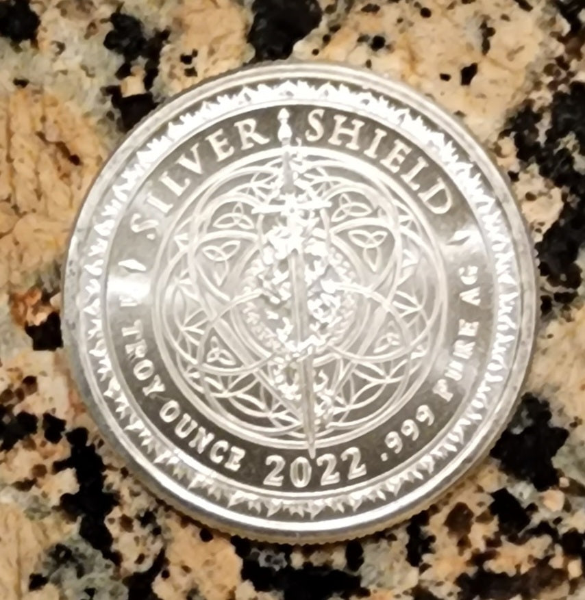 Justice Girl - Silver Shield - BU .999 Fine Silver Round w/ Protective Cap