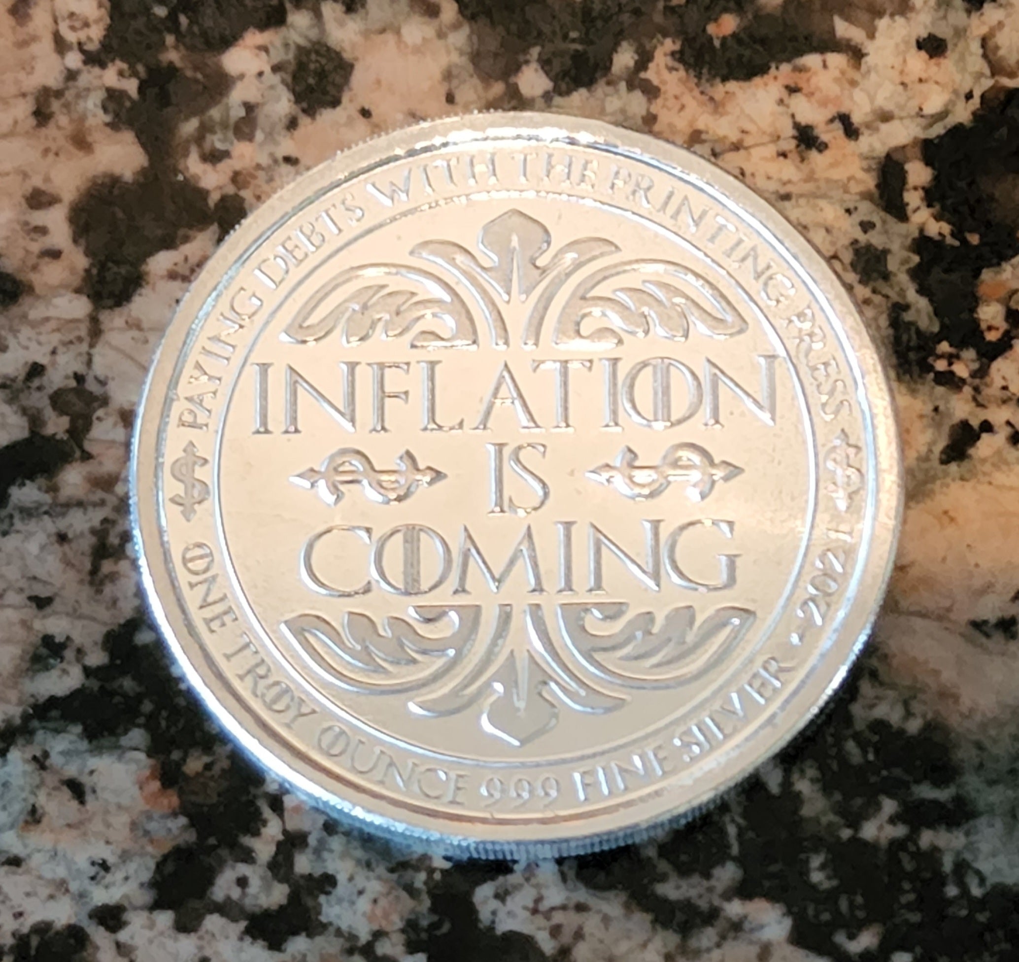 2021 Inflation is Coming Unleash the Beast Biden Pelosi Fauci 1 oz
